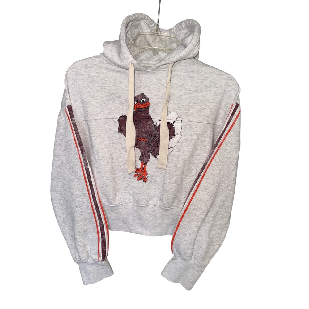Juniors Rivalry Threads VT Hokie Bird Cropped Hoodie size S‎ (4/6)